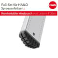 Miniatyrbild 2 av 4: Hailo/ gierre - AR9926-001 - HAILO 9926-001 - Set med 2 klossar för 85 mm profiler av ProfiLOT och ProfiStep-trappor