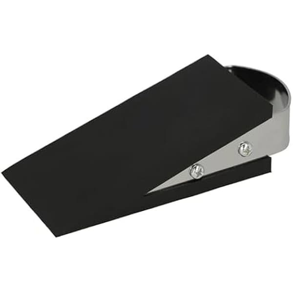 Dörrstopp - WESTCOTT - E-19000 - Halkfri gummi - Handtag i rostfritt stål - 12 x 5 x 3 cm