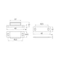 Miniatyrbild 3 av 3: AMIG 767 5 | 43 x 15 mm | Plast | Brun