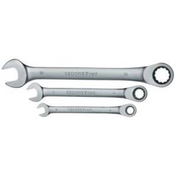 Blandning av blandnycklar med ratchet - Gedore red - 12 delar - SW 8-19 mm - Krom-vanadium stål