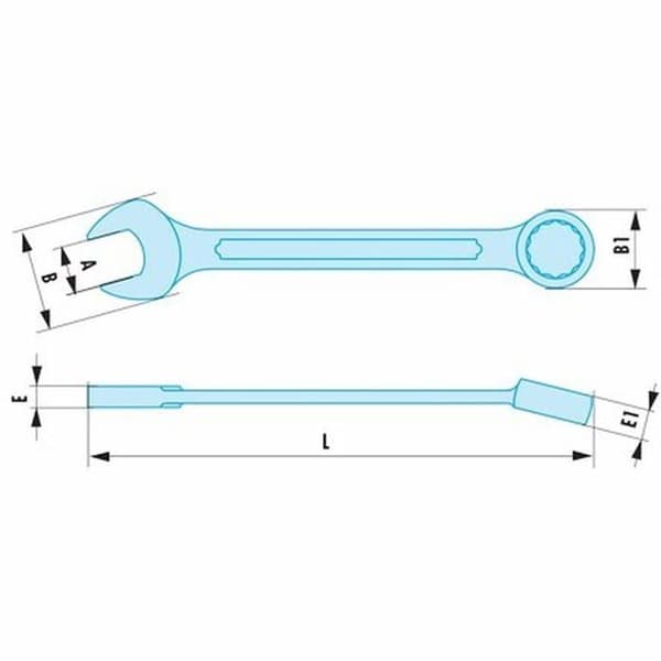 Metriska kombinationsnycklar - FACOM - 440.6SR - Special koppar-Berylliumlegering - Gaffel