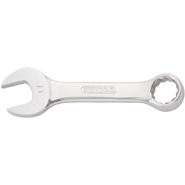 Kort kombinyckel 8 mm - KS TOOLS - CHROMEplus - 15° vinklad mynning - 15° polygonal mynning