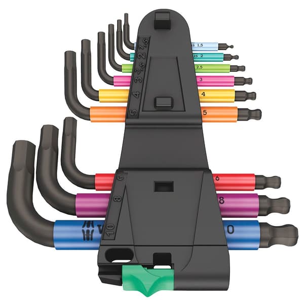 Wera 950/9 Hex-plus 2 Flerfärgad