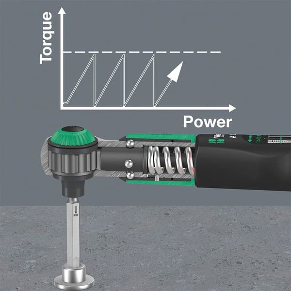 Wera Momentnøgle Justerbar Shot Safe-torque A 2 2-12nm Søvfarvet