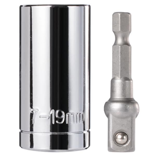 Universalsats Hylsnyckel Power Drill Adapter Hylsa Järnstång Multifunktion Hushållsreparationsverktyg BI032