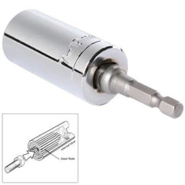 2st/set Universal Hylsnyckel Power Drill Adapter Sockel Järnstång Multifunktion Hushållsreparationsverktygssats