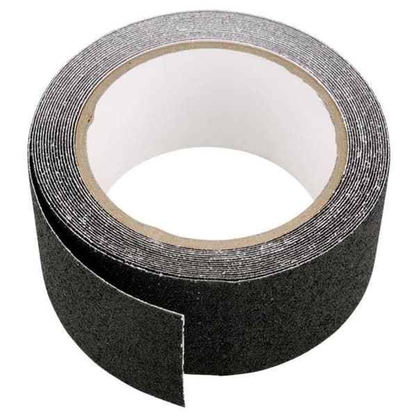 Antiglidband - Säkerhetsband - PVC - Svart - 5cm x 5m - Flera användningsområden