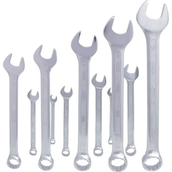 Kombinationsnyckelsats - KS TOOLS 517.0085 - Krom-vanadin - Vit