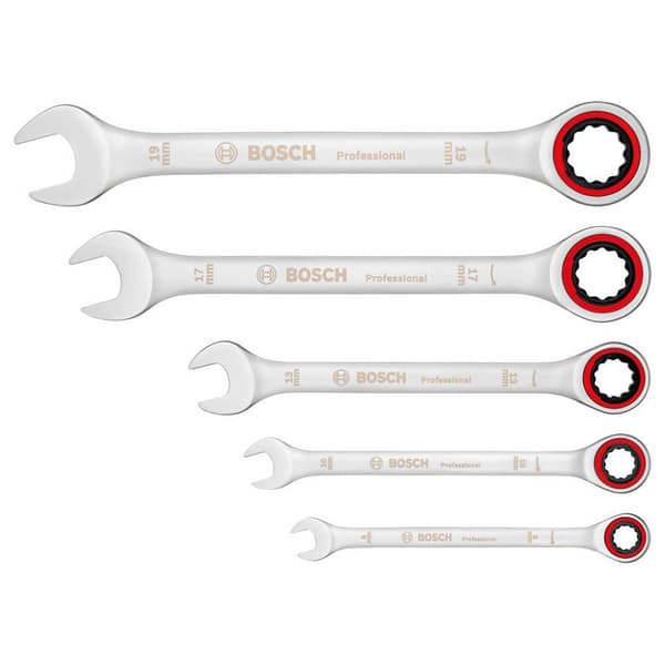 Bosch Ammattimainen Satiiniräikkäavainsarja 5 Kappaletta