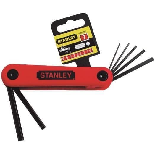 STANLEY Set med 7 pro-serie L-nycklar