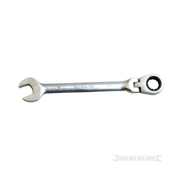 Kombinationsnyckel för spärrhuvud - 17 mm Silverline - Stål - Mått: 17 mm