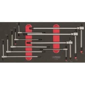 Modul med hane nycklar - KSTOOLS - 713.5018 - 9 stycken - 6 sidor - Ruttnande skum
