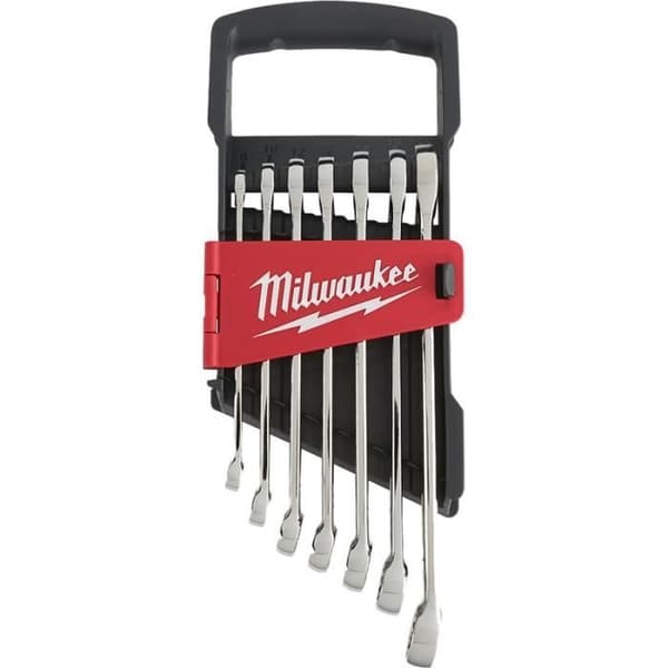 Milwaukee 7-delad metrisk kombinationsnyckelsats - öppen ände