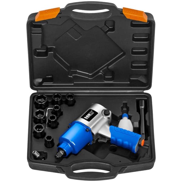 Pneumatisk slagnyckel för 1/2'' hjul med hylsor 8000 rpm 700 Nm SET