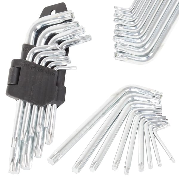 9 st Torxnycklar i olika storlekar - Small - 48-123 mm