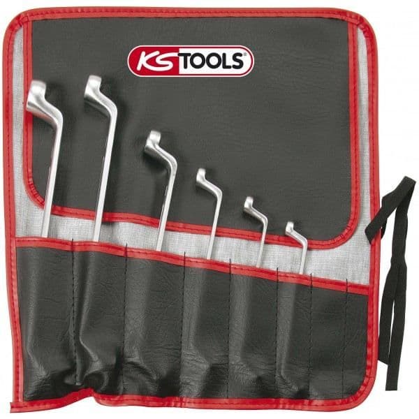 Set med 6 st TORX ringnycklar, 6x8-7x11-10x12-14x18-16x22-20x24 - motvinklad - KS TOOLS 911.0360