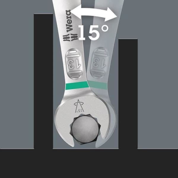 Kombinationsnyckelset Wera 6003 Joker 8 Imperial Set 1 - 11 stycken 1/2 - 11/16