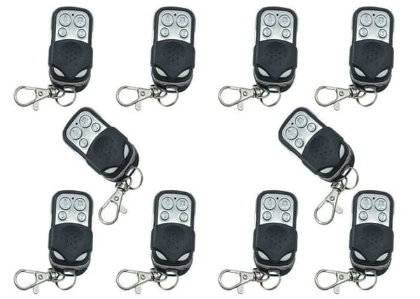 Raw-nyckel (exklusive auto) Flac Universalfjärrkontroll för Automatic Gate 433,92 MHz, Nice, ETC 10 fjärrkontroller