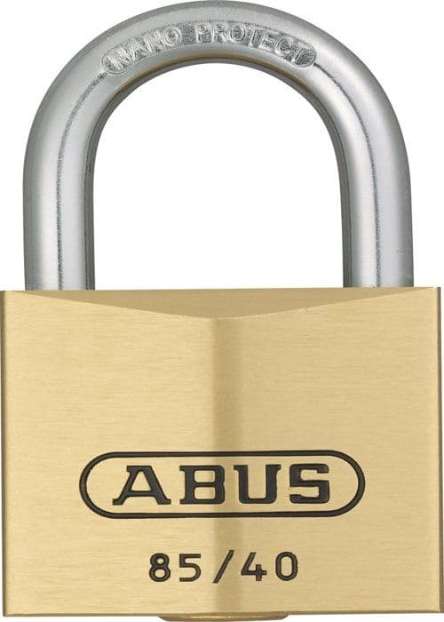 Rånyckel (exklusive bilar) Abus - 11768 - Mässingshänglås med delpass 0781
