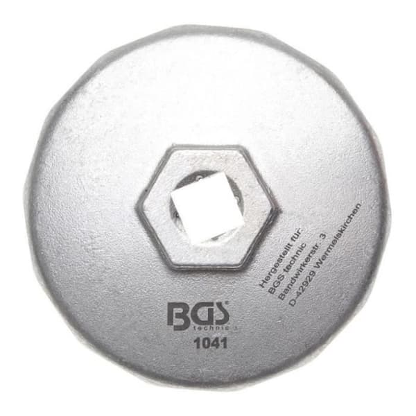 Klockfilternyckel - BGS TECHNIC - 14 punkter Ø 74 mm - för Audi, BMW, Mercedes-Benz, Opel, VW