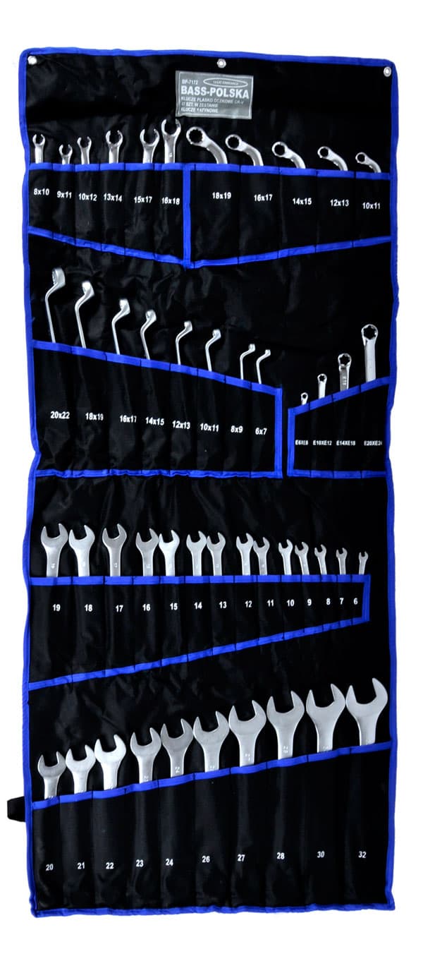 Sarja kiintoavaimet, torx, taivutetut rengasavaimet, tyyppi C, puoliavoin, 47 kpl