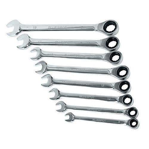 Blue Spot Tools Blue Spot 8-delad kombinationsnyckelsats UK Import - 04300
