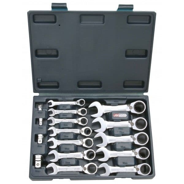 GEAR plus mini vändbar spärrnyckellåda - KSTOOLS - 16 st - 8 till 19 mm