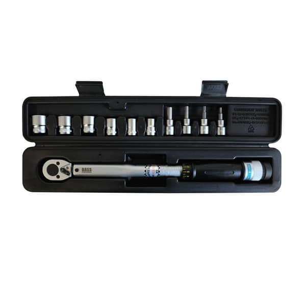 3/8" momenttiavain, 20 - 110 Nm + hylsyt