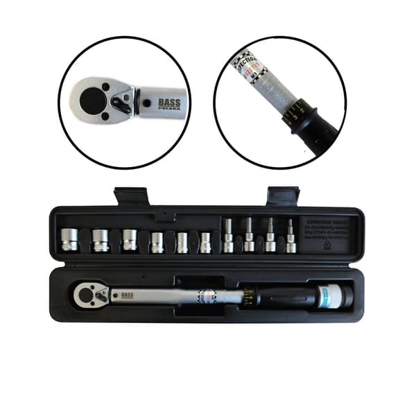 3/8" momenttiavain, 20 - 110 Nm + hylsyt