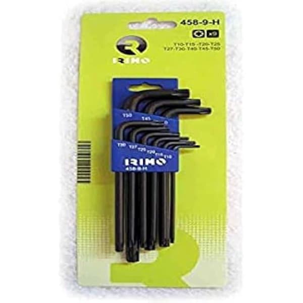 Nyckelsats - Bahco - 458-9-H - Stål - Lång - Torx