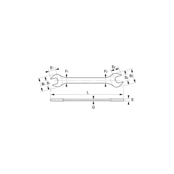 Irimo - Dubbel skiftnyckel 24x26 mm - 10-2426-1
