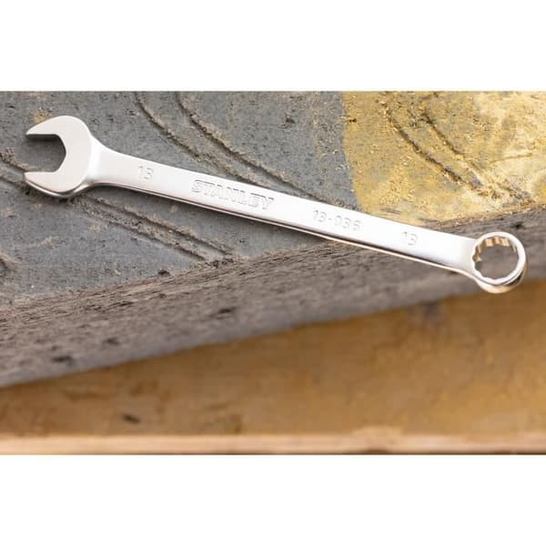 STANLEY kombinyckel - FMMT13030-0 - Gaffel orienterad i 15° - Anti-halk - Matt krom