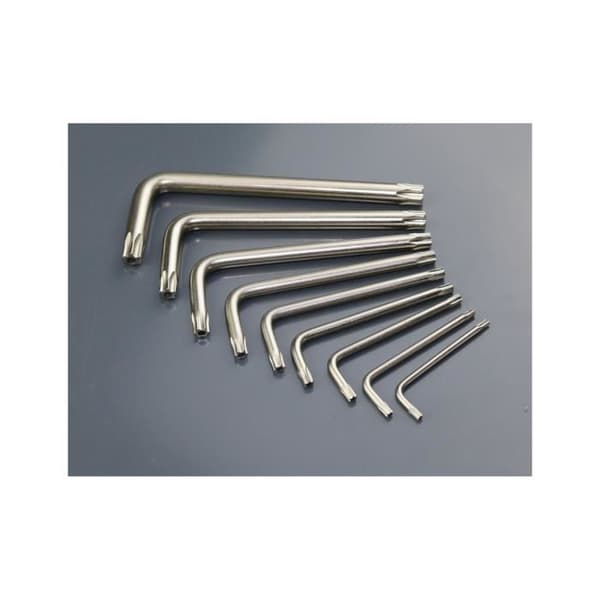 Tamper Torx nyckelset - Fisher - 9 delar - TT10 till TT45