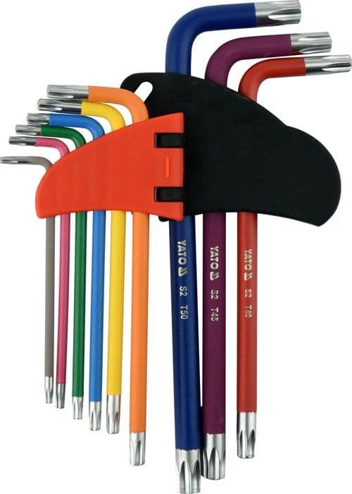 Clé Allen TORX T10 - T50, 9 delar
