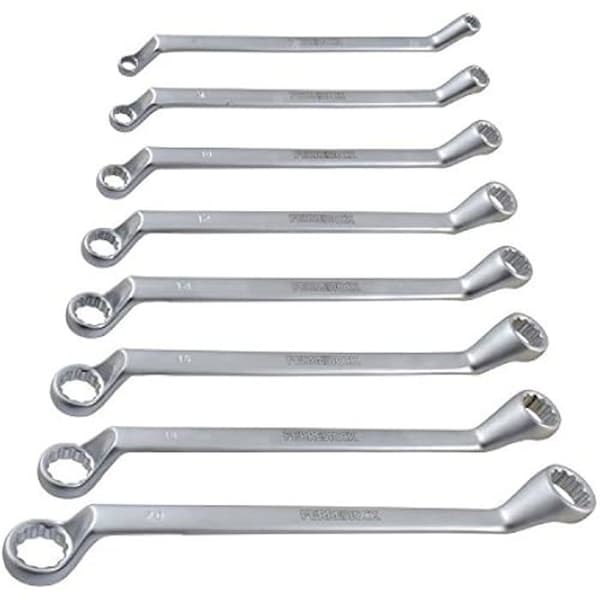 Fast nyckelsats - FERRESTOCK - FSKLLC008 - Kromvanadinstål - 8 dimensioner - Satinfinish