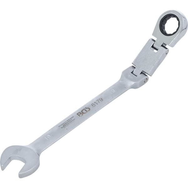 Vikbar dubbelledad spärrnyckel - BGS - 19 mm - Krom-vanadinstål