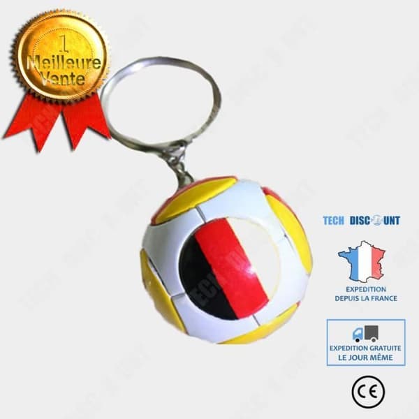TD® German European Cup Football Nyckelring Bell Litet hänge Football Fan Collection Kreativ present Perifer souvenir