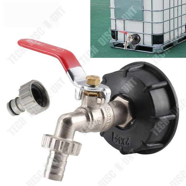 TD 2 delar tonneau ventilavstängningskopplingar tonneau anslutning IBC mässingskran 1/2 tum nipplar tappfilter tonneau ventilkopplingar