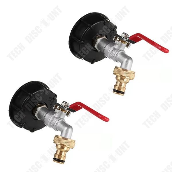 TD 2 delar tonneau ventilavstängningskopplingar tonneau anslutning IBC mässingskran 1/2 tum nipplar tappfilter tonneau ventilkopplingar