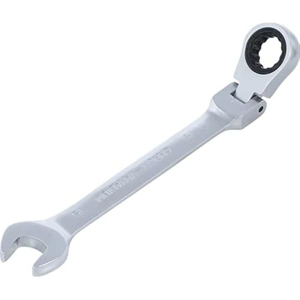 Kombinationsnyckel med ratchet - BGS - 6715 - Krom-vanadium stål - 15 mm - 12 pans