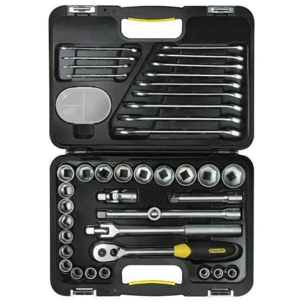 Coffret med 1/2” hylsor och blandnycklar - 40 delar STANLEY 1-99056