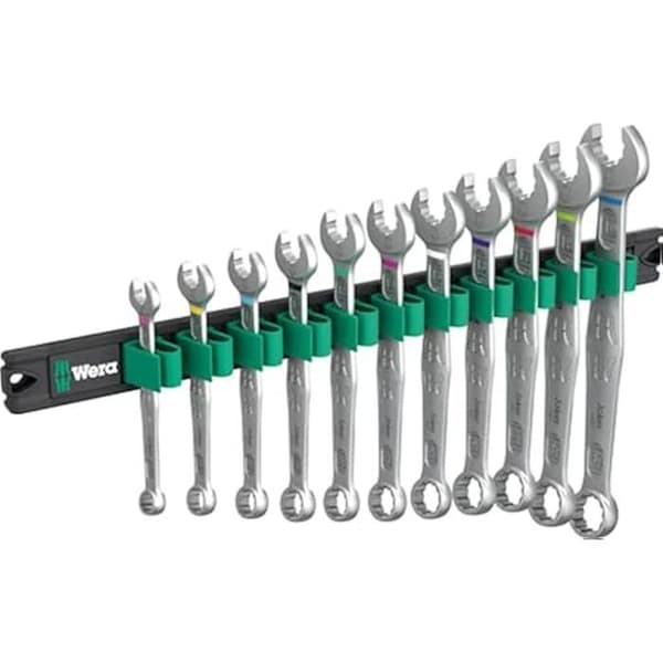 Kombinationsnyckelsats - WERA - 9640 - Magnetstång 6003 - 12 delar - Gaffel