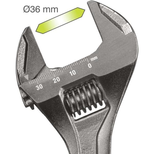 Justerbar skiftnyckel RYOBI - öppning 250 mm - RHAW250
