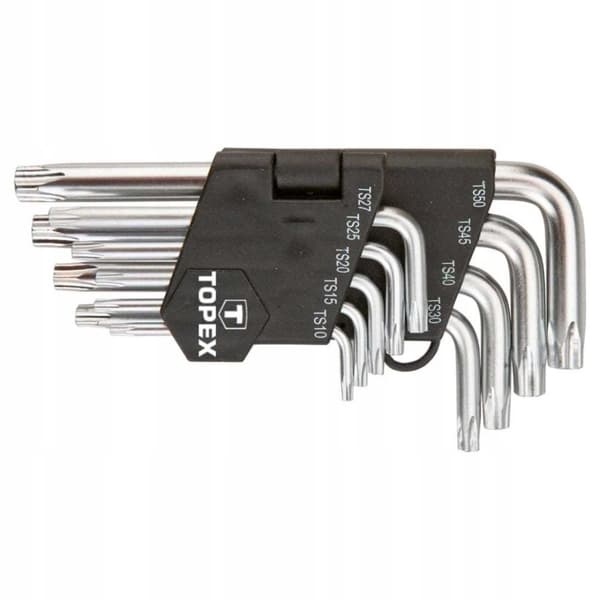 TOPEX Femkantiga skiftnycklar TS10-50 9-pack