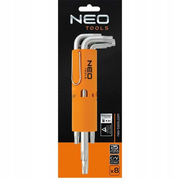 NEO Torx-avaimet, pitkät T10-T50, 8 kpl:n sarja