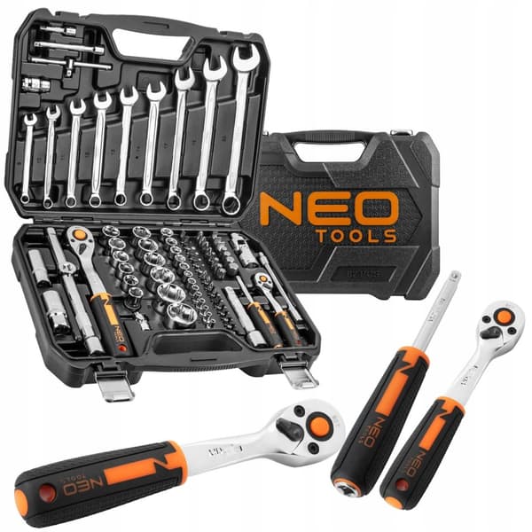 NEO hylsyavaimet 1/2", 1/4", 82 osaa Cr