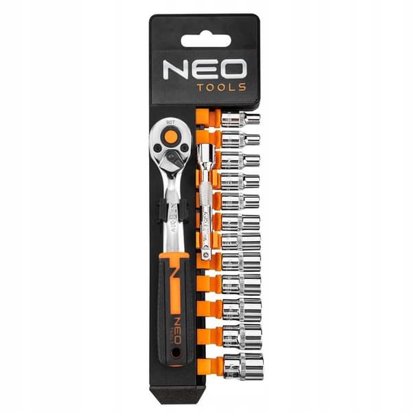 NEO Topnøgler 1/4", sæt med 14 stk.