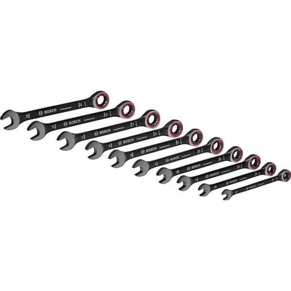 Set med 10 professionella kombinationsnycklar - BOSCH - 1600A016BU