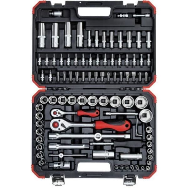 Nyckel + uttagslåda - Gedore RED - R46003094 - 94 delar - Stål