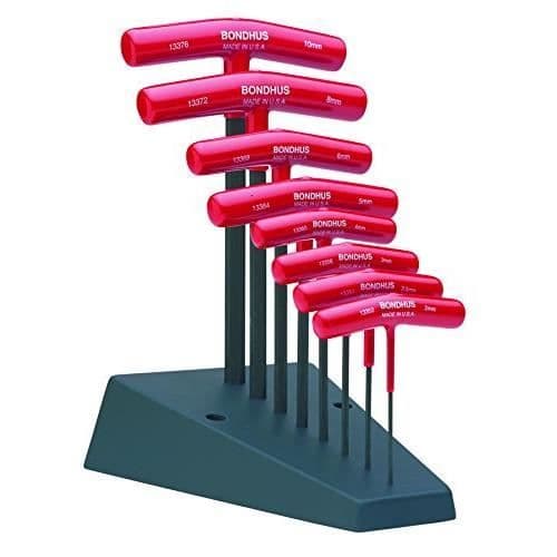 Starrett metriska T-skiftnyckelset, röd - 13389